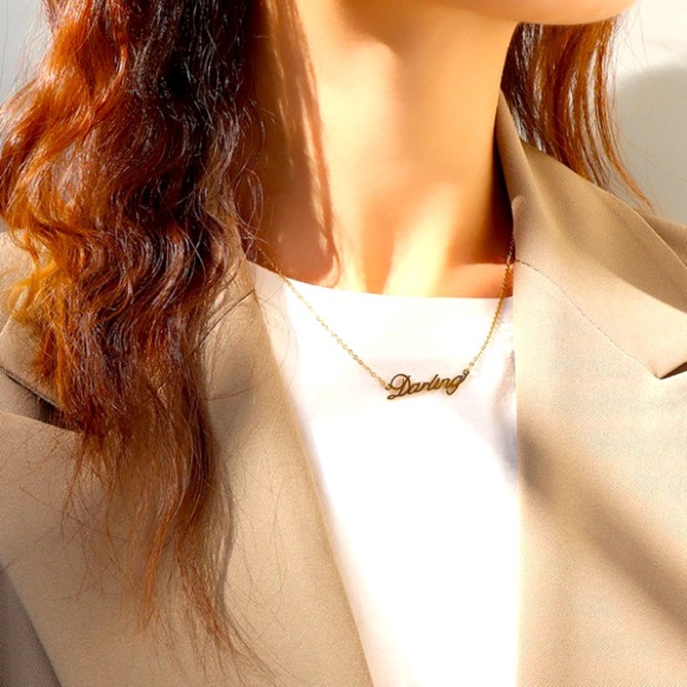 Darling Necklace Gold Stainless Steel